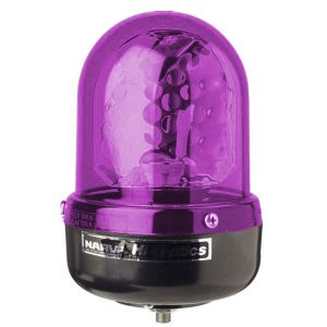 Narva 12/24V Magenta Hi Optics Baby Single Bolt Rotating Beacon