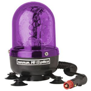 Narva 12/24V Magenta Hi Optics Baby Magnetic Base Rotating Beacon