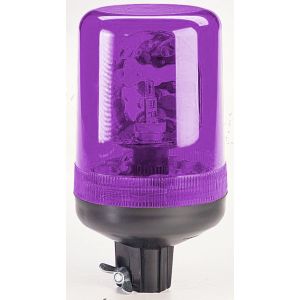Narva 12/24V Hi Optics Magenta Rotating Beacon Pipe Mount