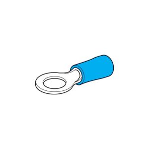 Hella Blue 6.3mm Eye Crimp Terminal (Pack Of 100)