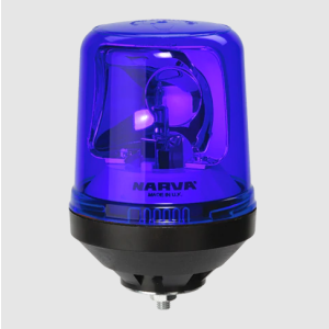 Narva 12-24V Optimax Blue Rotating Beacon Single Bolt Mount