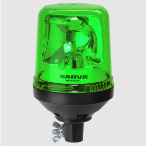Narva Optimax 12-24V Green Pole Mount Rotating Beacon 