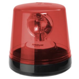 Narva 12-24V Optimax Giant Red Rotating Beacon Flange Base