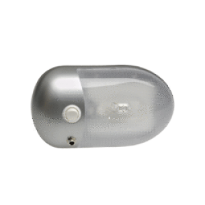 Narva Silver Satin Interior Dome Light With Switch & Power Jack (Blister Pack Of 1)