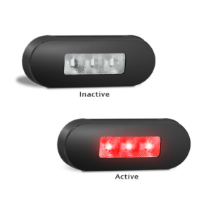 LED 12-24V Red Rear End Outline Marker Light With Black Bezel (Blister Pack Of 1) 