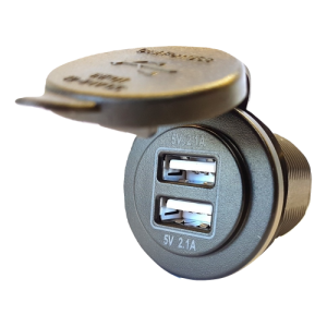 12-24V FLUSH MOUNT TWIN 4.2 USB SOCKET