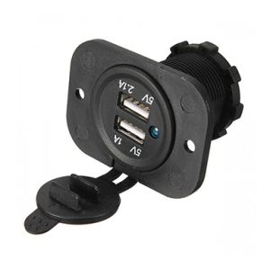 Q-LED Flush Mount Twin USB Power Adaptor  