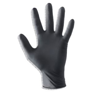 Black Nitro Large Oil Resistant Disposable Gloves (Pack Of 100) 