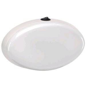 Narva 12V 9W Fluoro Interior Light With On/Off Switch And White Base
