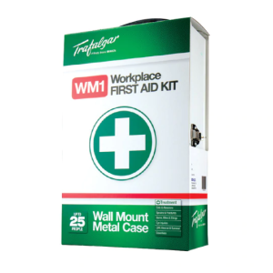 Trafalgar Wm1 Workplace Wall Mount First Aid Kit With Metal Case 