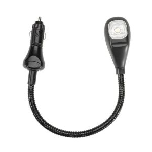 Narva 9-33V LED Reading Light With 250mm Flexible Arm, On/Off Lens Switch  & Accessory Plug (Blister Pack Of 1)