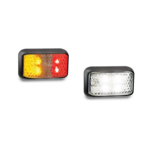 LED 12-24V Amber/Red Side Marker Light(Pack Of 10)