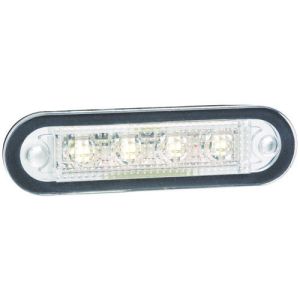 Narva 10-30V White LED Front End Outline Marker Light With 2.5m Cable (90 X 25 X 15mm)