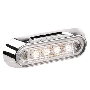 Narva 10-30V LED Courtesy/Front End Outline Marker Light With Chrome Housing
