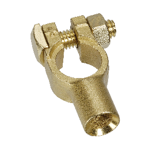 Projecta Brass Crimp End Entry Battery Terminal (Blister Pack Of 1) 