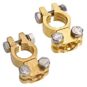 Projecta Negative Forged Brass Saddle Style Battery Terminal (Blister Pack Of 1) 