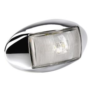 Narva 10-33V White LED Front End Outline Marker Light With Chrome Housing (90 X 45 X 26mm)