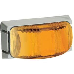 Narva 8-28V Amber LED Front End Outline Marker Light With Grey Base (74 X 38 X 12mm)