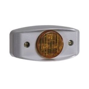 Narva Trucklite 10-30V LED Amber Front Marker Lamp With Grey Housing (128X43X43mm)