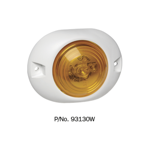 Narva 9-33V Amber LED Side Marker/Front End Outline Marker Light With White Housing 