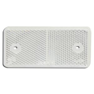 LED Self Adhesive White Reflector With 2 Mounting Holes (94 X 44 X 8mm) - (Pack Of 100) 
