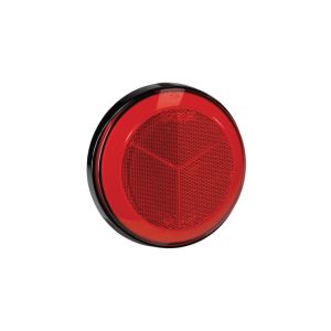 Narva Red Retro Reflector With Black Base (130mm X 30mm Round) 