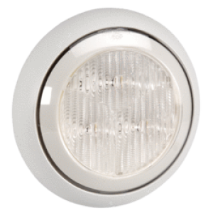 Narva 12V LED Reverse Light With White Housing (150mm X 30mm Round) 