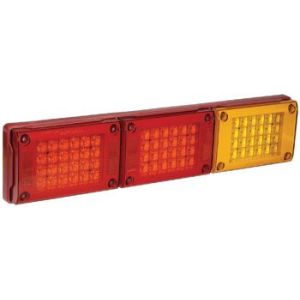 Narva 8-28V LED Rear Ind/Twin S/T W/Reflect 0.5m Cbl Red Hsg