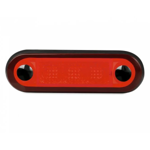 Hella 24V Red Narrow Rim LED Courtesy Light (79 X 22 X 20mm)