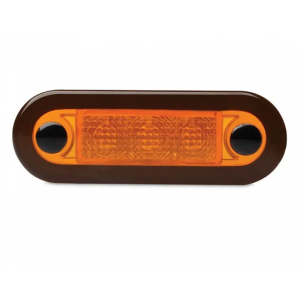 Hella 12V Wide Rim Amber LED Courtesy Light (84 X 29 X 20mm)