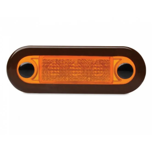 Hella 24V Wide Rim Amber Courtesy Light
