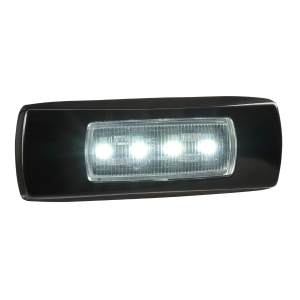 NARVA 9-33V WHITE LED FRONT END OUTLINE MARKER LIGHT WITH BLACK COVER (84 X 29 X 11mm)