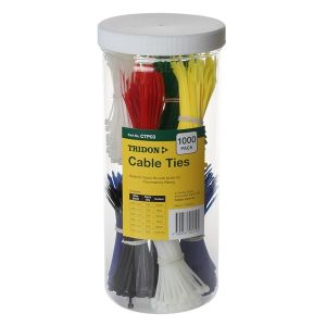 Tridon 1000 Piece Coloured Cable Tie Assortment