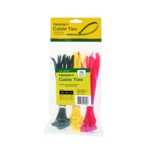 Tridon 75 Piece Coloured Cable Tie Assortment