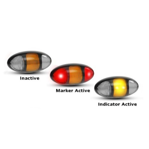 LED 12-24V Red Rear End Outline Marker/Indicator Light (Blister Pack Of 1) 