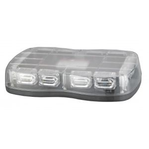 Q-LED 12-24V Amber Mini Light Bar With Clear Lens (297 X 175 X 70mm) 