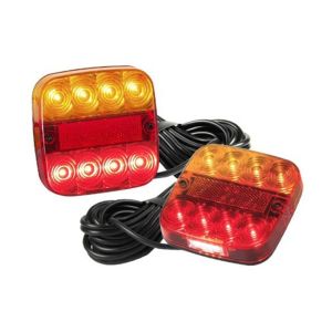 LED 12V Combination Tailight Kit With 10m Tinned Cable 