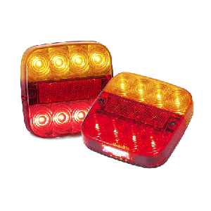 LED 12-24V Combination Tailight (107 X 107 X 23mm)  