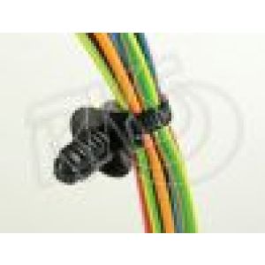 Black 160 X 4.8mm Fir Tree Fixed Head Push Mount Cable Tie (Pack Of 500) 
