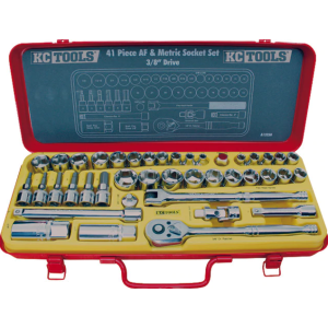 KC 41 Piece 3/8" Drive Af & Metric Socket Set  