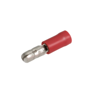 Red Male Bullet Crimp Terminal (Pack Of 100)