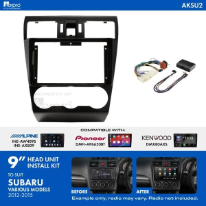 AERPRO 9" INSTALLATION KIT TO SUIT SUBARU