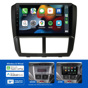 AERPRO 9" MULTIMEDIA RECEIVER TO SUIT SUBARU FORESTER / IMPREZZA
