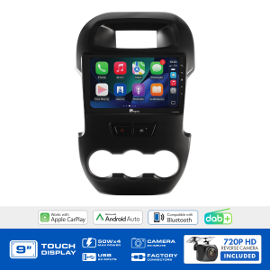 AERPRO 9" MULTIMEDIA RECEIVER TO SUIT FORD RANGER BPX (2012 - 2015)