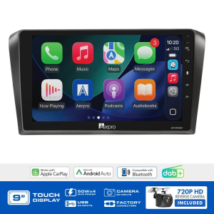 AERPRO 9" MULTIMEDIA RECEIVER TO SUIT MAZDA 3 WITH 720P CAMERA