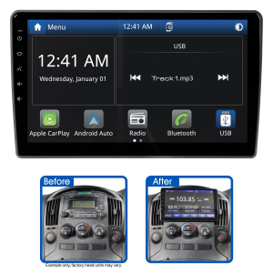 AERPRO 9" MULTIMEDIA RECEIVER TO SUIT HYUNDAI I-LOAD & I-MAX