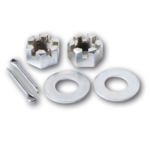 Ark 3/4" Slotted Axle Nut, Split Pin & Washer (Blister Pack Of 2) 