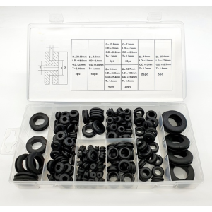 180 Piece Rubber Grommet Assortment