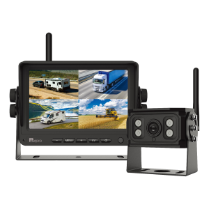 AERPRO 7" WIRELESS HEAVY DUTY QUAD VIEW KIT 1080p CAMERA + MONITOR
