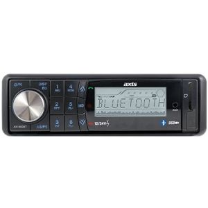 Axis 12-24V Short Chassis AM/FM Multimedia Player With Bluetooth, Audio Streaming & Detachable Face 